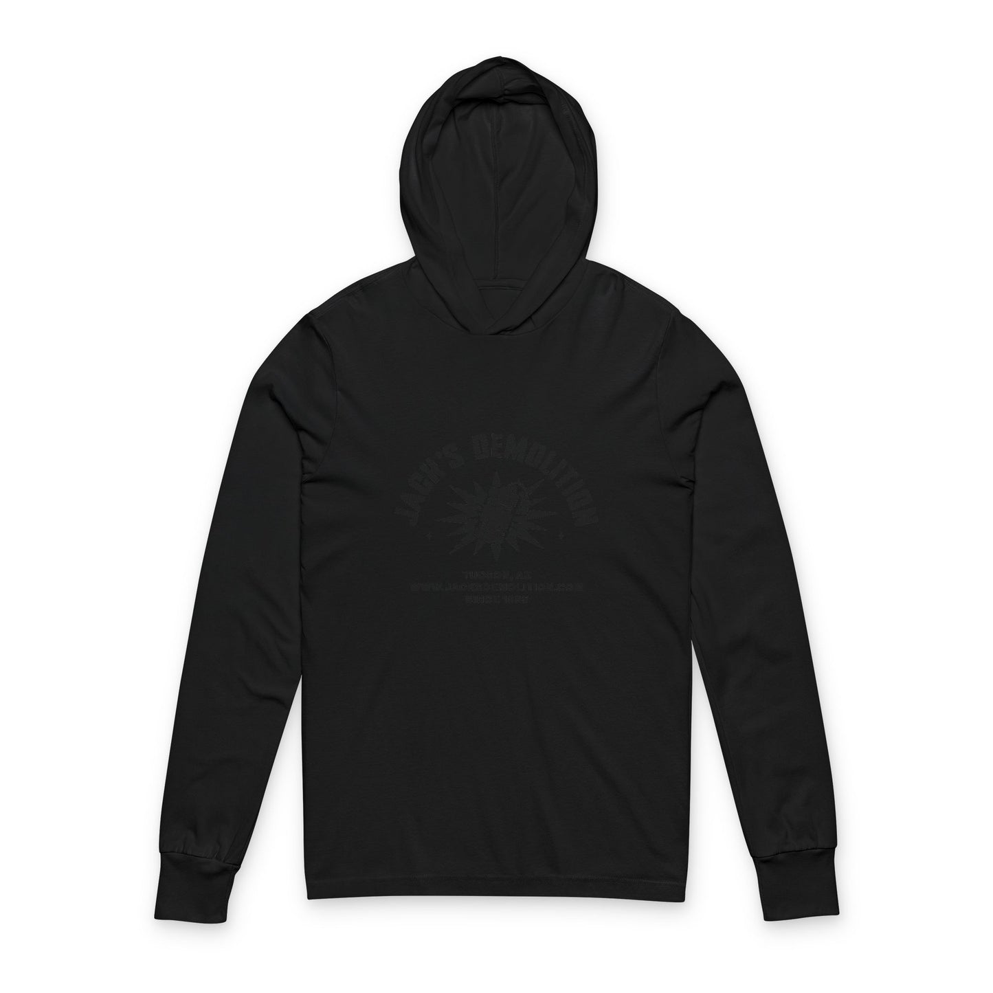 Surveillance Series : Jacks Demolition Hoodie Black on Black on Black