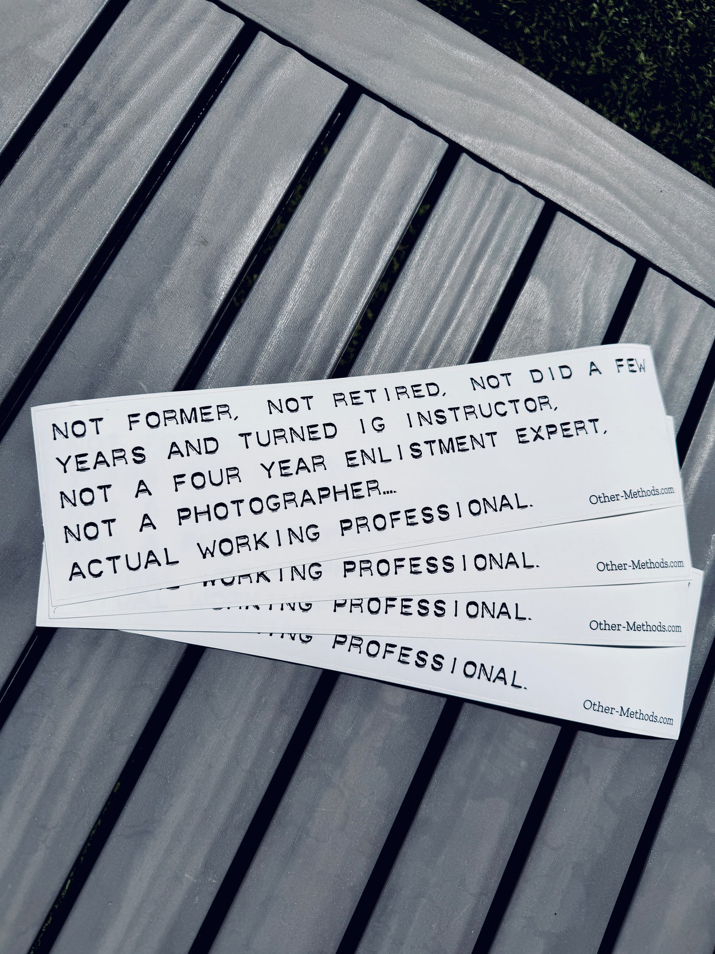 "Not Former" Bumper Sticker